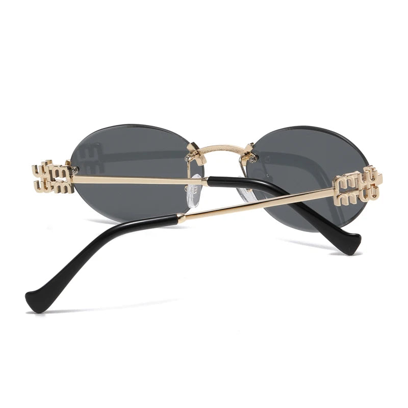 Sun Shading Oval Sunglasses
