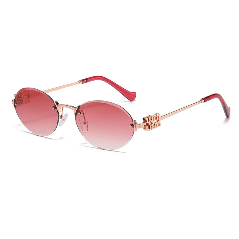Sun Shading Oval Sunglasses