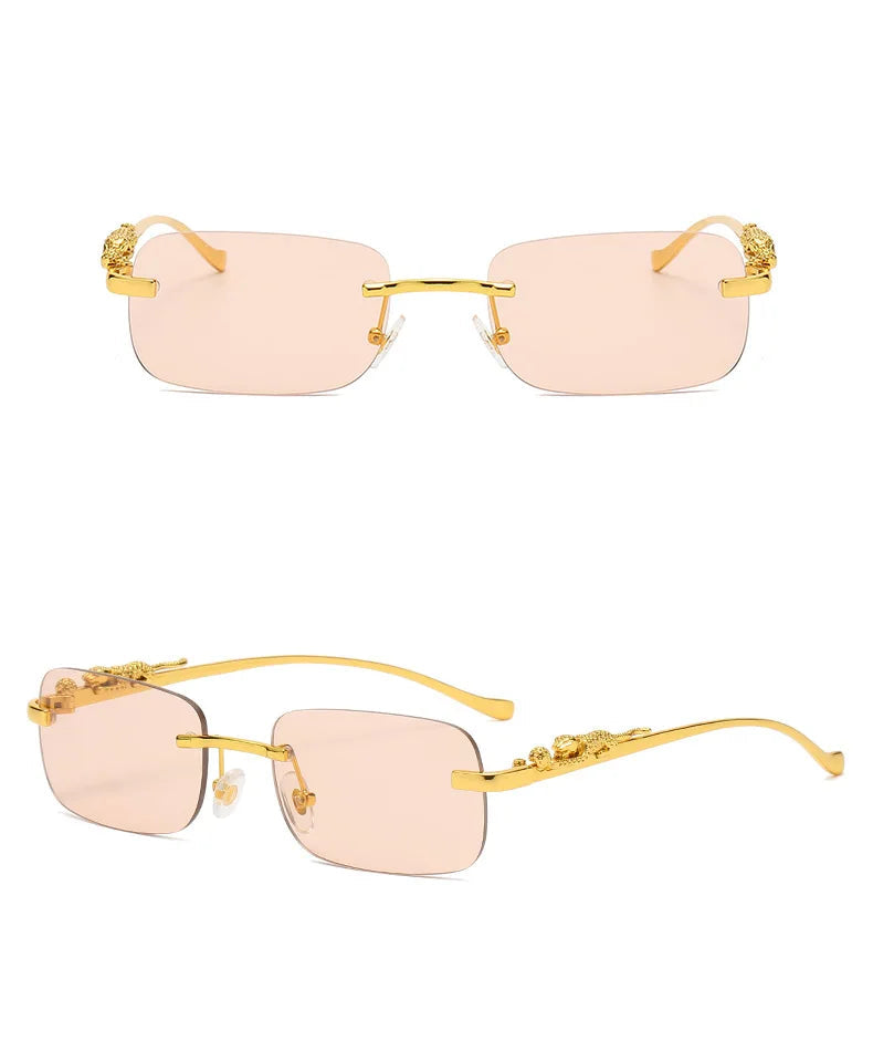 Rimless Cut Edge Sunglasses